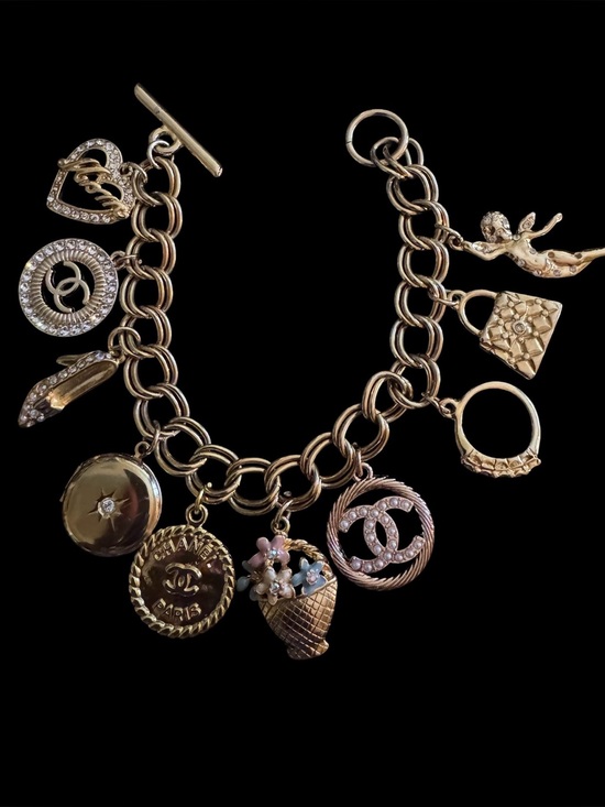 Upcycled Jewelry - Vintage Charm Bracelet